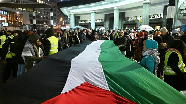 تظاهرات همبستگی با فلسطین در روز حقوق بشر در اروپا