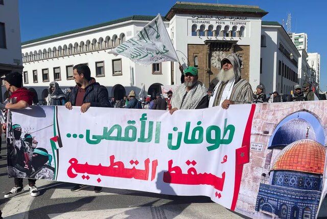 مراکشی‌ها تظاهرات ضد صهیونیستی برگزار کردند