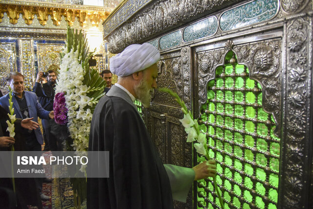 آرامگاه سومین شهید محراب گلباران شد