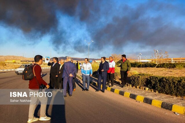 باقیمانده حریق پالایشگاه بیرجند امروز بعدازظهر مهار می شود