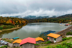 طبیعت پاییزی دریاچه سد برنجستانک سوادکوه