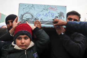 استقبال از شهدای گمنام در زنجان