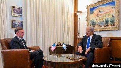 کاخ سفید: سالیوان به نتانیاهو درباره حمایت واشنگتن از تل‌آویو در جنگ علیه حماس اطمینان داد
