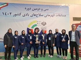نایب‌قهرمانی خوزستان در مسابقات تفنگ بادی کشور