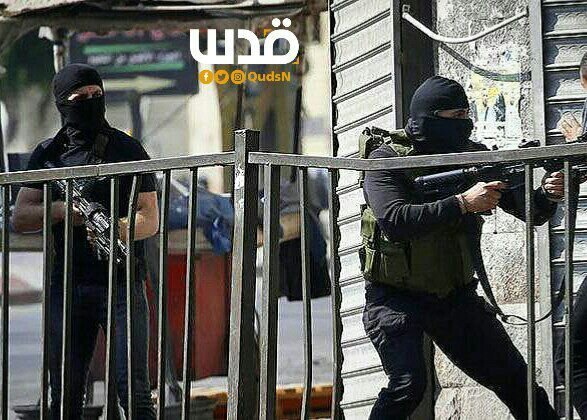 مقابله نیروهای مقاومت با حمله نظامیان صهیونیست به کرانه باختری