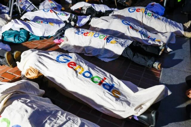 تظاهرات کارکنان گوگل علیه همکاری نظامی با تل‌آویو