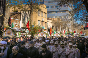 تشییع ۹ شهید گمنام دوران دفاع مقدس در اردبیل