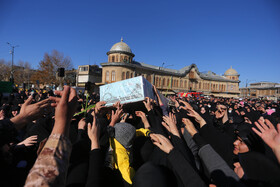 مراسم تشییع دو شهید گمنام - همدان