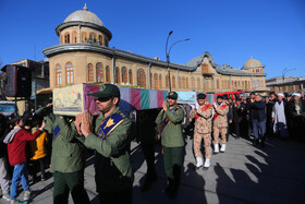 مراسم تشییع دو شهید گمنام - همدان