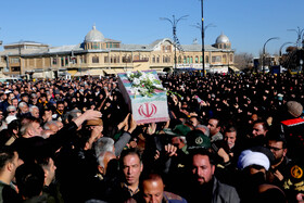 مراسم تشییع دو شهید گمنام - همدان
