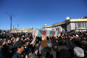 مراسم تشییع دو شهید گمنام - همدان