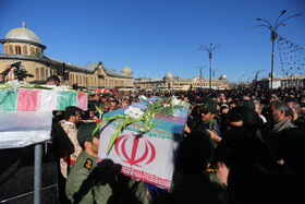 مراسم تشییع دو شهید گمنام - همدان