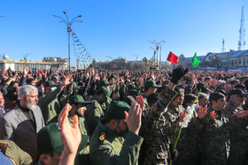 مراسم تشییع دو شهید گمنام - همدان