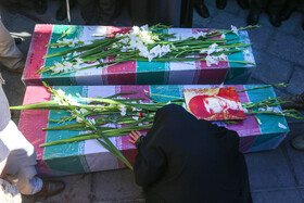 مراسم تشییع دو شهید گمنام - همدان