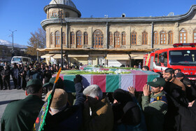 مراسم تشییع دو شهید گمنام - همدان