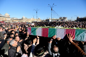 مراسم تشییع دو شهید گمنام - همدان