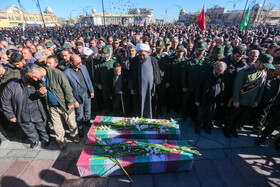 مراسم تشییع دو شهید گمنام - همدان