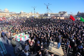 مراسم تشییع دو شهید گمنام - همدان