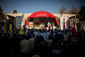 تشییع پیکرهای۱۱۰ شهید گمنام دفاع مقدس در تهران