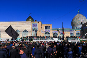 تشییع پیکر شهید گمنام دوران دفاع مقدس در زنجان