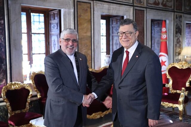 دیدار سفیر ایران با رییس مجلس نمایندگان تونس قدردانی تهران از ابتکار تونس برای پذیرایی از مجروحان فلسطینی