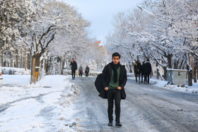 بارش اولین برف سال ۱۴۰۲ در اردبیل