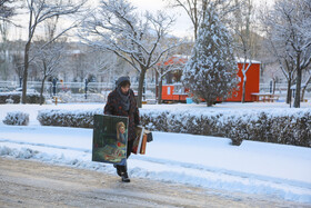بارش اولین برف سال ۱۴۰۲ در اردبیل