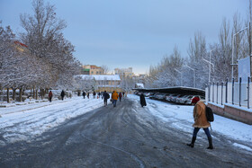 بارش اولین برف سال ۱۴۰۲ در اردبیل