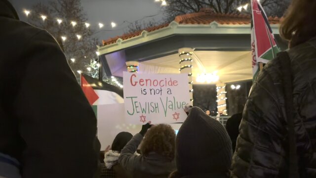 تجمع حامیان فلسطین در بروکسل و واشنگتن با تاکید بر آتشبس