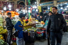 حال و هوای تهران در آستانه شب یلدا - بازار تجریش