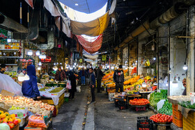 حال و هوای تهران در آستانه شب یلدا - بازار میوه شهرستانی میدان امام حسین