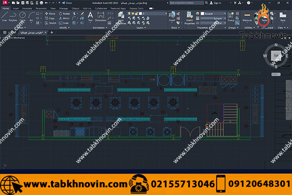 طراحی آشپزخانه صنعتی