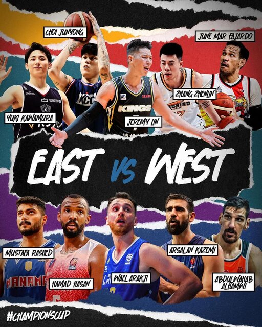 ارسلان کاظمی در تیم منتخب بسکتبال غرب آسیا