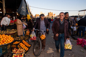 حال هوای بازار مشهد در شب یلدا