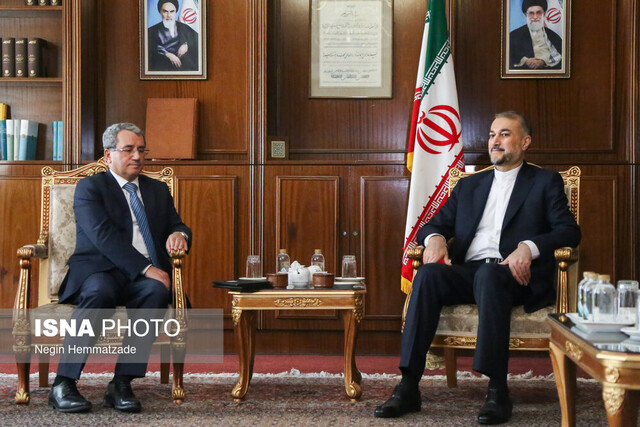 دیدار معاون وزیر خارجه ترکیه با حسین امیر عبداللهیان تاکید امیر عبداللهیان بر ضرورت همکاری بیشتر ایران و ترکیه برای توقف جنایات صهیونیستها