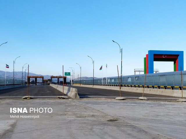 بازدید رئیس سازمان راهداری از پل مرزی آستارای ایران و آذربایجان