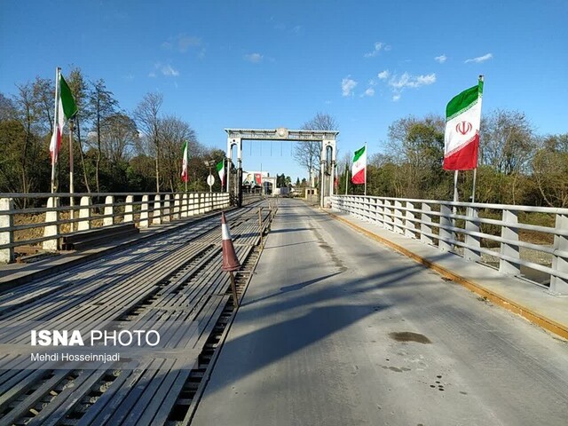 بازدید رئیس سازمان راهداری از پل مرزی آستارای ایران و آذربایجان