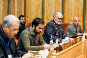 خبرنگاران حاضر در نشست مطبوعاتی سردار رضا طلایینیک سخنگوی وزارت دفاع