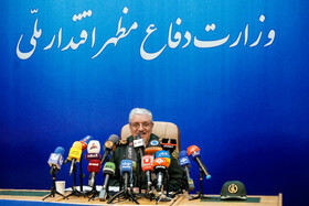 نشست مطبوعاتی سردار رضا طلایینیک سخنگوی وزارت دفاع
