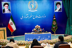 نشست مطبوعاتی سردار رضا طلایینیک سخنگوی وزارت دفاع