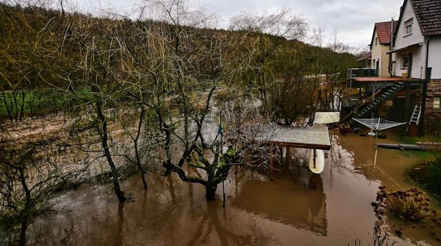 سیل شدید در آلمان و خطر طغیان رودخانه‌ها