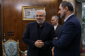 جواد اوجی، وزیر نفت در دیدار معاون اول رئیس جمهور با وزیر نفت عراق