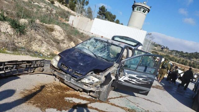 زخمی شدن ۴ صهیونیست در عملیات استشهادی در شمال کرانه باختری