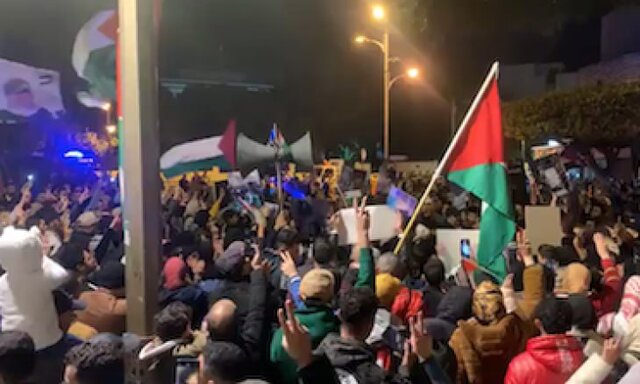 از ژنو تا طنجه، حمایت سراسری از مردم فلسطین همزمان با آغاز سال نوی میلادی