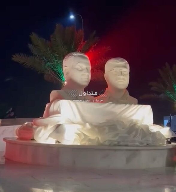 بزرگداشت چهارمین سالگرد شهادت سردار سلیمانی و ابو مهدی المهندس در فرودگاه بینالمللی بغداد