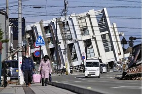 خسارات زلزله ۷.۶ ریشتری در ژاپن + عکس