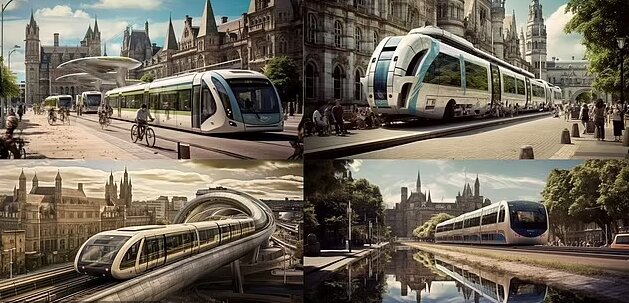 تصاویر هوش مصنوعی از شهرهای بریتانیا در سال ۲۰۵۰