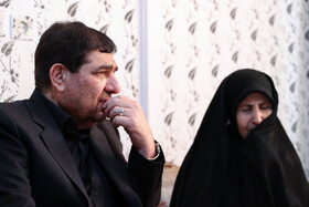 دیدار محمد مخبر معاون اول رئیس‌جمهور با خانواده شهدای حادثه تروریستی کرمان