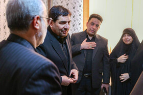 دیدار محمد مخبر معاون اول رئیس‌جمهور با خانواده شهدای حادثه تروریستی کرمان