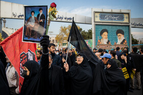 راهپیمایی نمازگزاران جمعه در محکومیت انفجار تروریستی کرمان در حاشیه نمازجمعه تهران - ۱۵ دی ماه